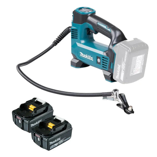 Makita 18V Cordless Inflator Combo – Powerful LXT Unit + 2× 5.0Ah Batteries